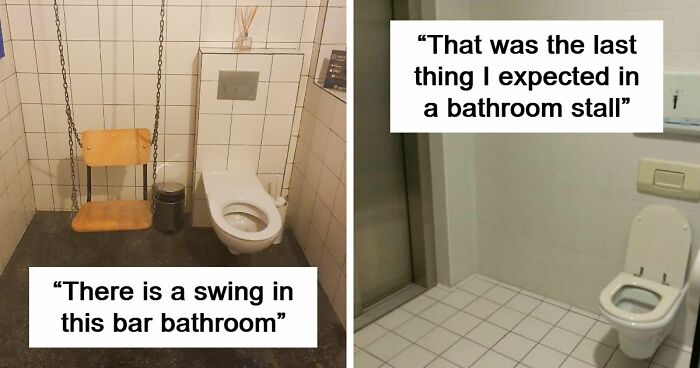 69 Terribly Designed Bathrooms That Might Make You Relieved That You Don’t Have To Use Them