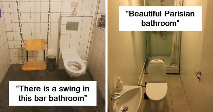 69 Terribly Designed Bathrooms That Might Make You Relieved That You Don’t Have To Use Them