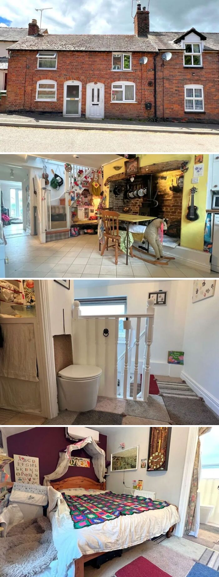 Terraced House Looks Normal From The Outside As It Hits Market For £120k… But Hides Bizarre Feature On Its Landing