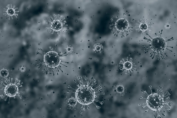 Microscopic view of viruses or bacteria, illustrating common things that may be worse than we realize.