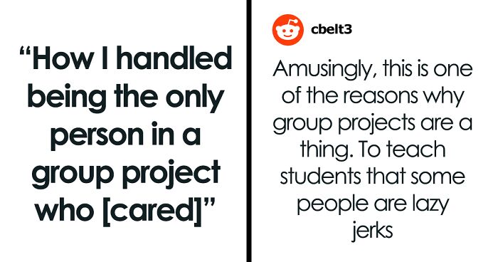 Person Has To Deal With Lazy People During Group Project, Finds The Perfect Way To Make Them Fail