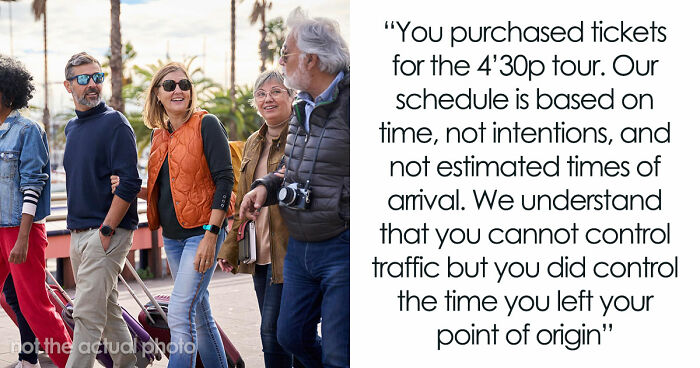Entitled Tourists Decide To Make Everyone Wait For Them, Shocked When Tour Guide Starts Anyway