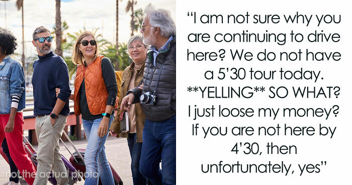 Entitled Tourists Decide To Make Everyone Wait For Them, Shocked When Tour Guide Starts Anyway
