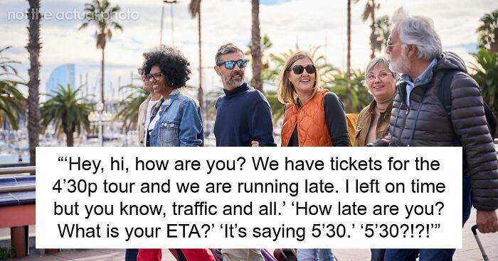 Entitled Tourists Decide To Make Everyone Wait For Them, Shocked When Tour Guide Starts Anyway