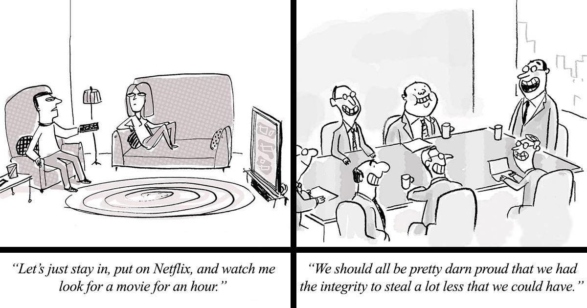 34 Single-Panel Comics That Find The Funny Side Of Life’s Most Ridiculous Moments | Bored Panda