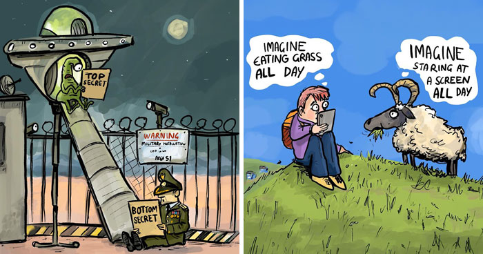 This Artist Turns Everyday Observations Into 40 Surprisingly Clever Single-Panel Comics
