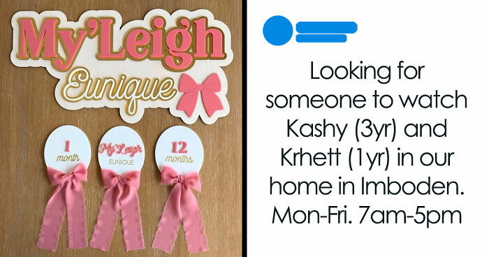 People Wish Parents Went Back To The Good Old Boring Names After Seeing These 67 Abominations
