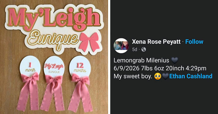 People Wish Parents Went Back To The Good Old Boring Names After Seeing These 67 Abominations