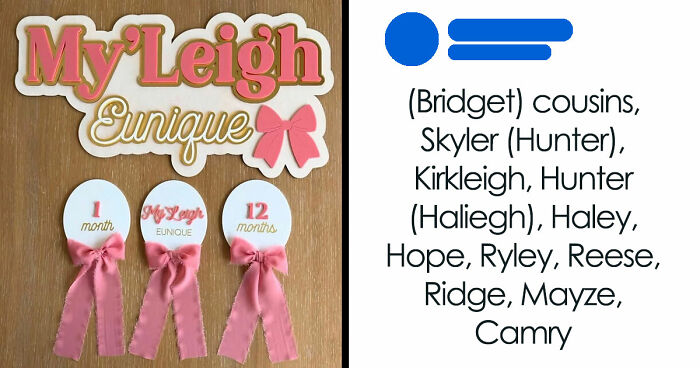People Wish Parents Went Back To The Good Old Boring Names After Seeing These 67 Abominations