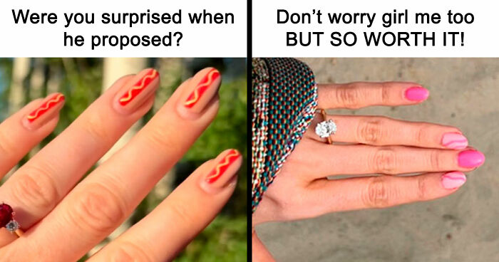 Woman Gets Engaged While Having Hot Dog Nails, Others Share Their Manicures To Make Her Feel Less Alone