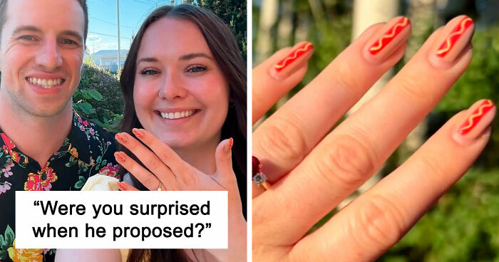 Woman Gets Engaged While Having Hot Dog Nails, Others Share Their Manicures To Make Her Feel Less Alone