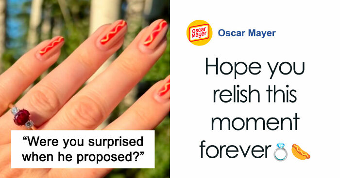 Woman Gets Engaged While Having Hot Dog Nails, Others Share Their Manicures To Make Her Feel Less Alone