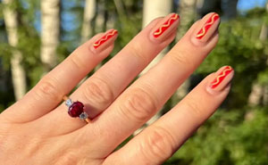 Woman Gets Engaged While Having Hot Dog Nails, Others Share Their Manicures To Make Her Feel Less Alone