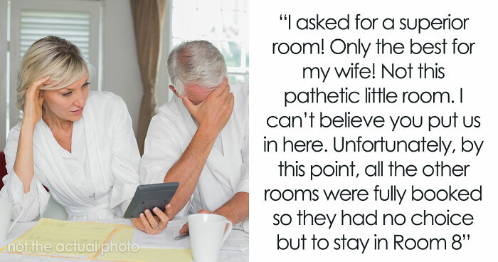 Cheap Husband Blames Hotel Staff For Tiny Room, Wife Mad As She Learns He Refused The Luxury Upgrade