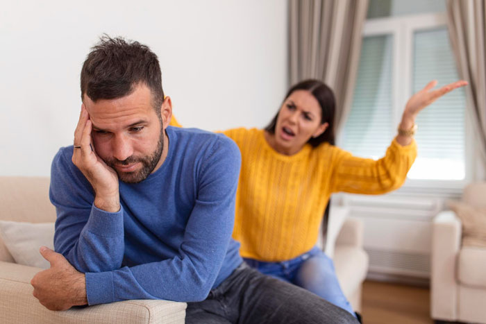 A pregnant wife arguing with her cheating husband, who appears regretful, highlighting the manipulation after his affair. A pregnant wife arguing with her cheating husband, who appears regretful, highlighting the manipulation after his affair.
