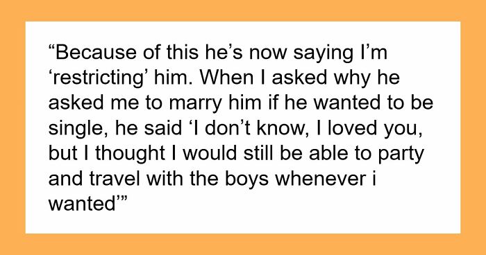 Guy Wants Marriage At Home And Single-Guy Trips To Thailand With Pals, Wife Says He Can’t Have Both