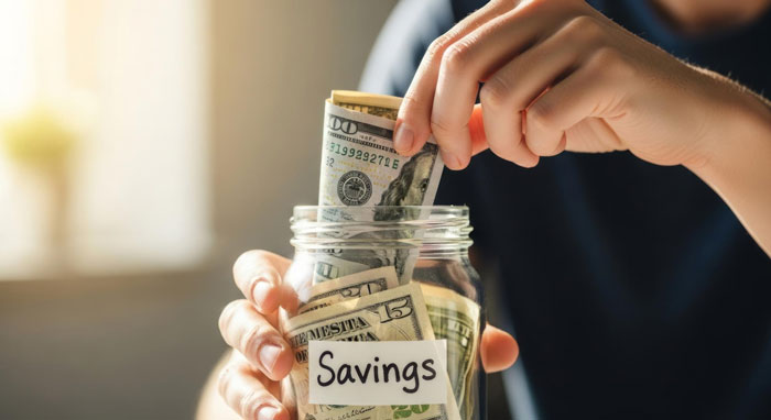 A hand puts long-lost money into a savings jar. The mom tracks down her son's long-lost $6K and wants a finder's fee. A hand puts long-lost money into a savings jar. The mom tracks down her son's long-lost $6K and wants a finder's fee.