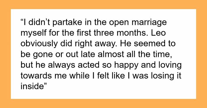 Guy’s Life Falls Apart Completely After He Gives Wife An Ultimatum Of Open Marriage Or Divorce