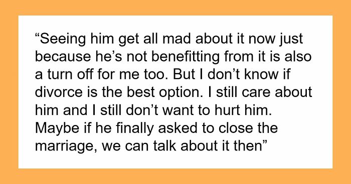 Guy’s Life Falls Apart Completely After He Gives Wife An Ultimatum Of Open Marriage Or Divorce