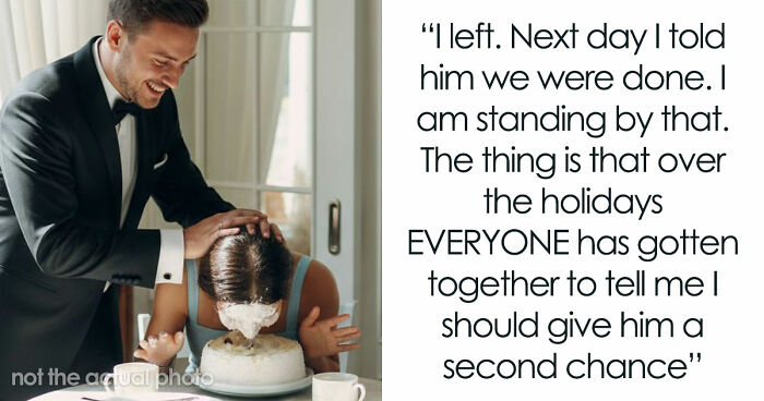 Woman Leaves Husband The Day After Wedding, Mad He Smashed Her Face Into Their Reception Cake