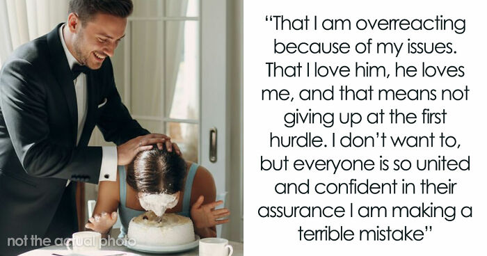 Woman Leaves Husband The Day After Wedding, Mad He Smashed Her Face Into Their Reception Cake