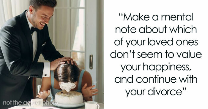 Woman Leaves Husband The Day After Wedding, Mad He Smashed Her Face Into Their Reception Cake