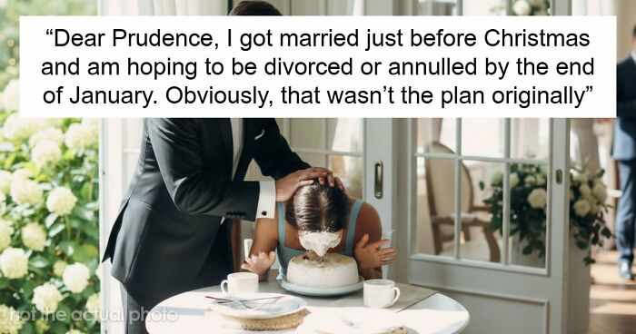 Woman Leaves Husband The Day After Wedding, Mad He Smashed Her Face Into Their Reception Cake
