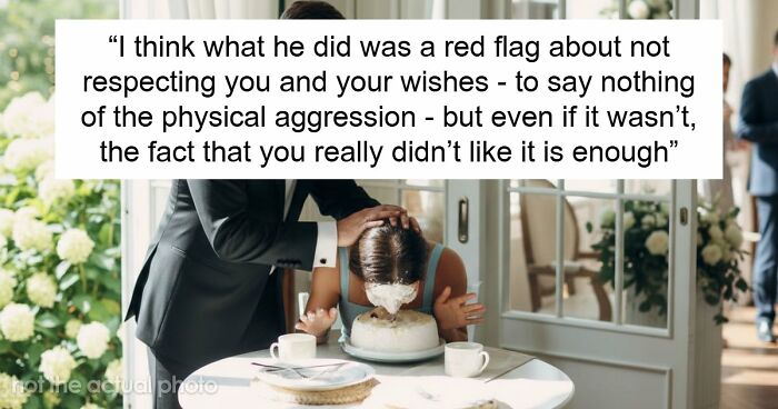 Woman Leaves Husband The Day After Wedding, Mad He Smashed Her Face Into Their Reception Cake