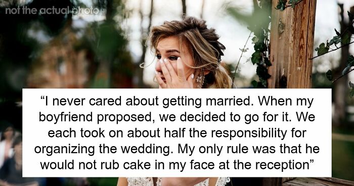 Woman Leaves Husband The Day After Wedding, Mad He Smashed Her Face Into Their Reception Cake