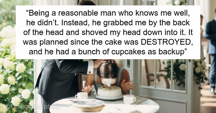 Woman Leaves Husband The Day After Wedding, Mad He Smashed Her Face Into Their Reception Cake