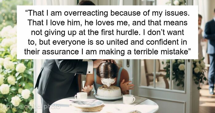 Woman Leaves Husband The Day After Wedding, Mad He Smashed Her Face Into Their Reception Cake