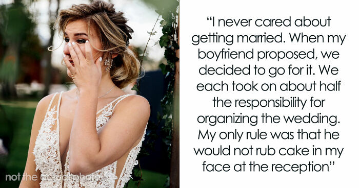 Woman Leaves Husband The Day After Wedding, Mad He Smashed Her Face Into Their Reception Cake
