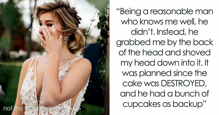 Woman Leaves Husband The Day After Wedding, Mad He Smashed Her Face Into Their Reception Cake