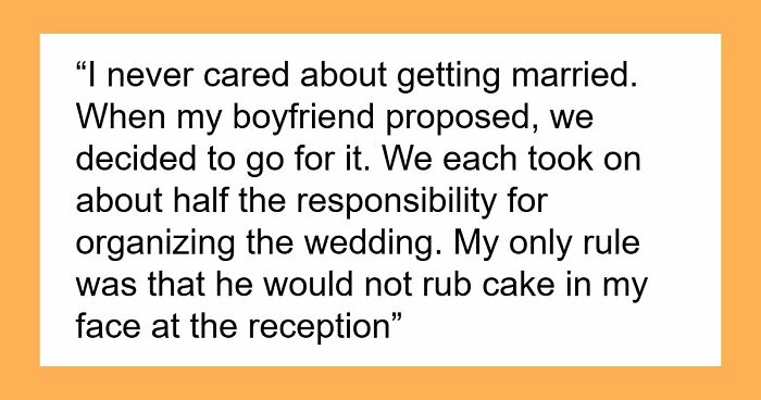 Woman Leaves Husband The Day After Wedding, Mad He Smashed Her Face Into Their Reception Cake