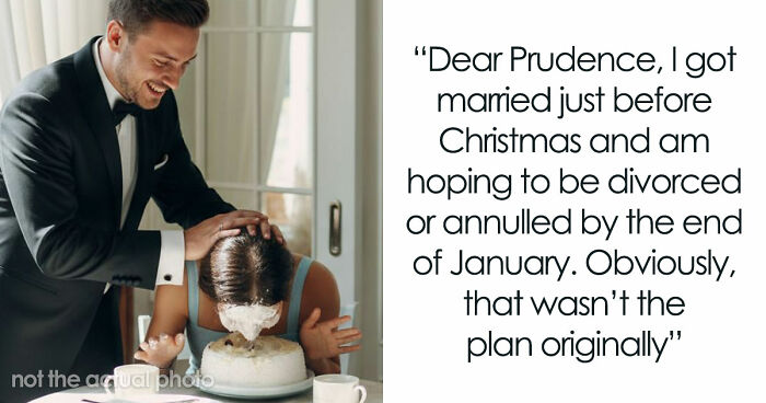 Woman Leaves Husband The Day After Wedding, Mad He Smashed Her Face Into Their Reception Cake