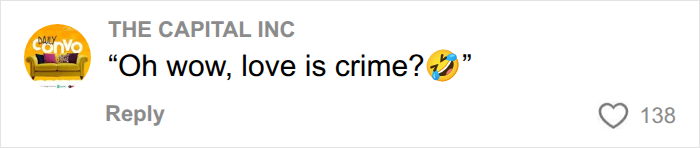 A comment on the Empire State Building daredevil case, questioning if love is crime.