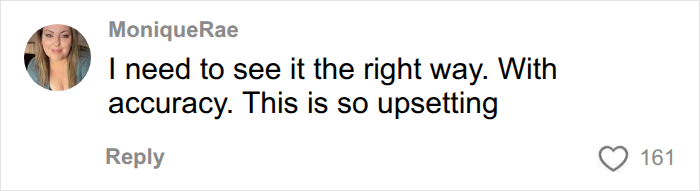 A comment from MoniqueRae wanting to see the actual scale of the continents the right way with accuracy.