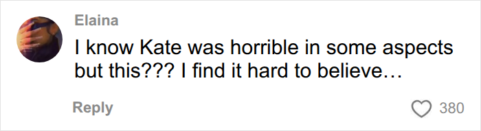 A comment expressing disbelief about Kate's actions in Collin Gosselin's public battle with his mom.