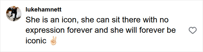 Screenshot of a comment defending Victoria Beckham as an icon amid World Cup mockery. Screenshot of a comment defending Victoria Beckham as an icon amid World Cup mockery.