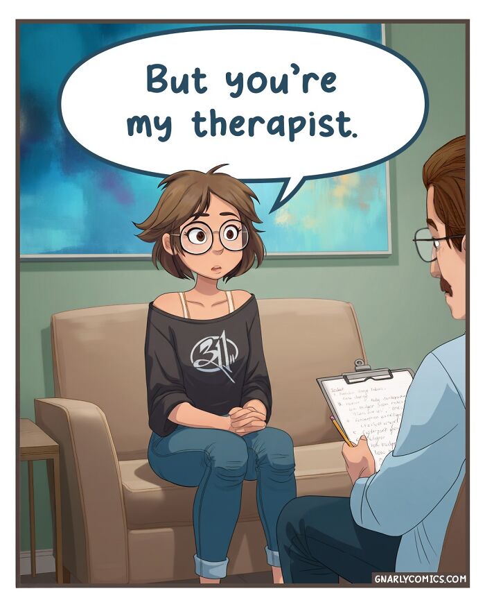 A nostalgic comic illustrates a man telling a woman they should see other people, depicting life before smartphones.