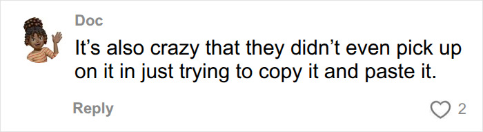 A comment stating the students didn't pick up on the trick, related to a college professor catching students using AI on final.