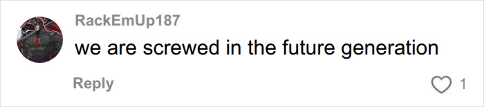 Reddit comment about AI, showing user reaction to students using AI on a final exam.