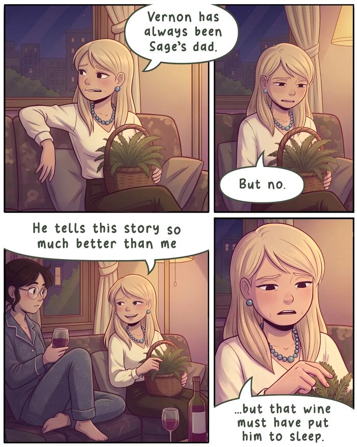 A nostalgic comic shows a person startled by a surprise, dropping groceries, depicting life before smartphones.