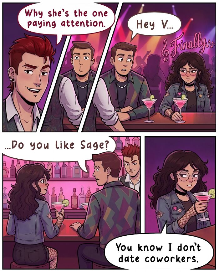 Victor Gnarly's nostalgic comics capture life before smartphones, showing friends enjoying burritos in a restaurant.