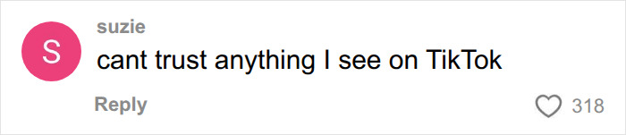 A comment about not trusting TikTok, in the context of achieving a white smile with an African twig. A comment about not trusting TikTok, in the context of achieving a white smile with an African twig.