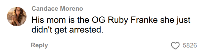 A comment from Candace Moreno about Collin Gosselin's public battle, comparing his mom to Ruby Franke.