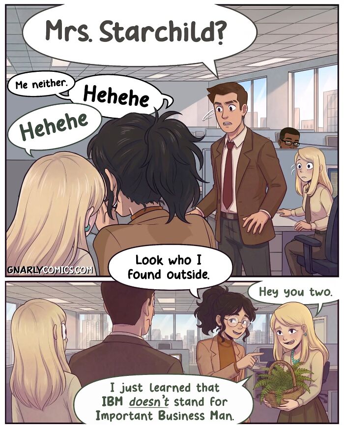 A nostalgic comic shows life before smartphones, with a woman in an office discussing a date, then on a romantic walk with a man.