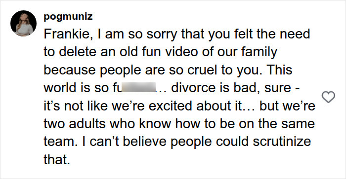 Paige responds to cruel divorce announcement, clarifying their feelings about the situation.