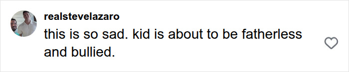 An online comment about Bonnie Blue's baby shower: kid is about to be fatherless and bullied. An online comment about Bonnie Blue's baby shower: kid is about to be fatherless and bullied.