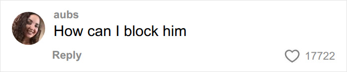 A comment on the man's unhinged voice memo after one date, asking how can I block him. A comment on the man's unhinged voice memo after one date, asking how can I block him.